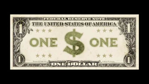 Dollar Bill Explosion Collapse Animation Stock Footage 125258419