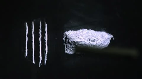 Dollar bill falling on drugs Stock Footage 12918075