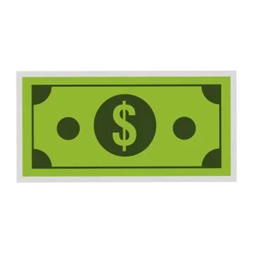Dollar bill icon Stock Illustration