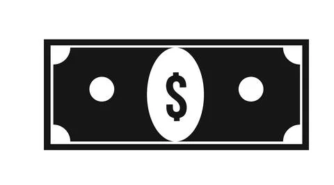 Dollar Bill Icon. Illustrazione stock