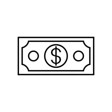 Dollar bill icon Stock Illustration