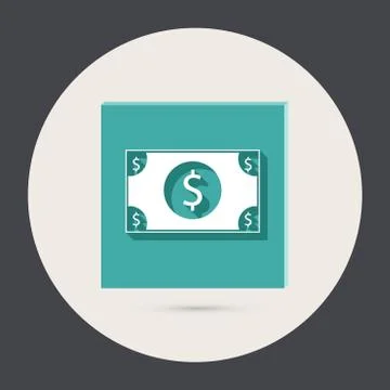 Dollar bill. Stock Illustration