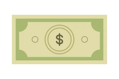 Dollar. The bill. Stock Illustration