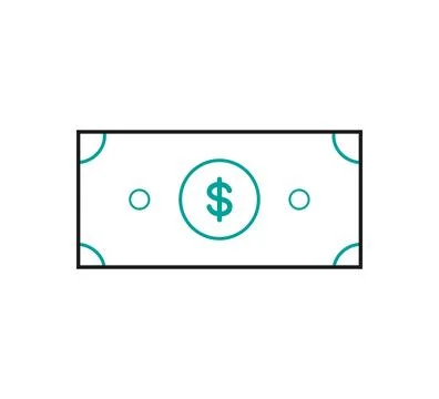 Dollar. The bill. Stock Illustration