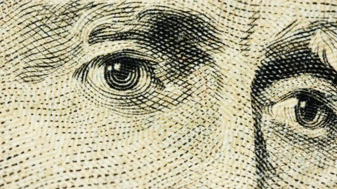 Dollar Bill Macro or Closeup Jackson 20 Stock Footage 89439878