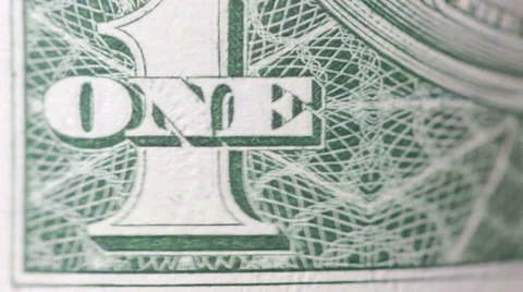 Dollar bill macro rotating Stock Footage 37114205