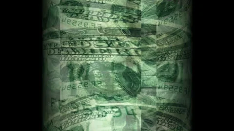 Dollar Bill Motion Mapping Stock Footage 24718088