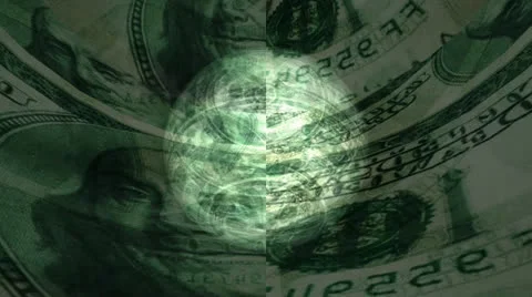 Dollar Bill Motion Mapping 動画素材 24718113
