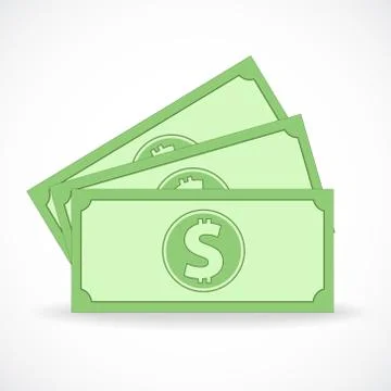 Dollar bill stock vector illustration design Stock Illustration