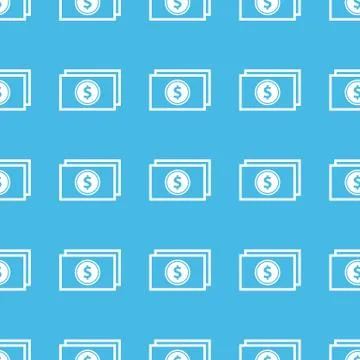 Dollar bill straight pattern Stock Illustration
