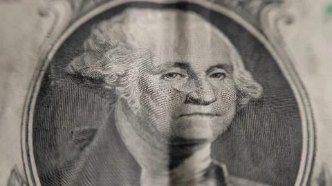 Dollar Bill - Tilt Down - Macro Video Stock Footage 148505929