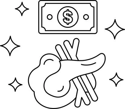A dollar bill is on top of a dollar bill Stock Illustration