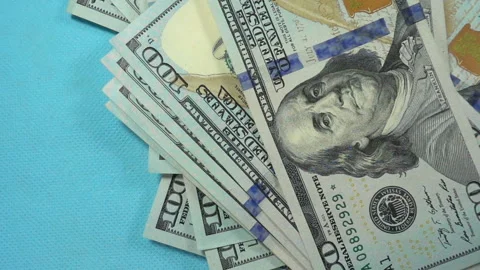 Dollar bills are falling in slow motion Stock Footage 171413783