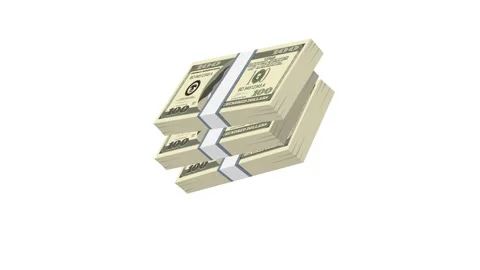 Dollar Bills Background Animation Stock Footage 313155320