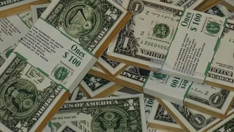 Dollar Bills Background Animation Stock Footage 313155321