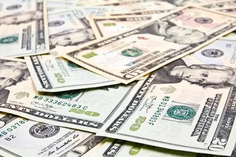 Dollar Bills for background Stock Photos
