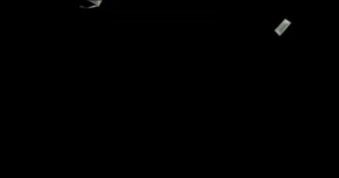 Dollar bills falling through air matte Stock Footage 70031317