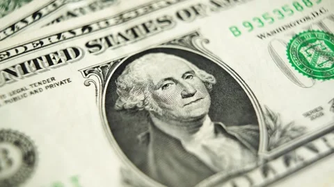 Dollar bills. macro plan with smooth panorama. Stock Footage 245548269