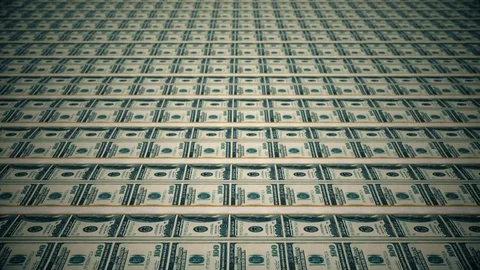Dollar bills, money background. Stock Footage 80354714