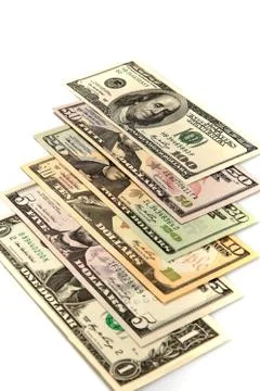 Dollar bills Stock Photos