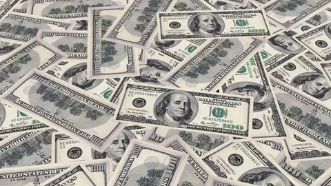 Dollar bills on the table Stock-Footage 71457837