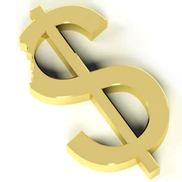 Dollar with bite showing devaluation economic crisis and recession Stock Illustration