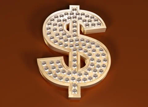 Dollar bling Illustrazione stock