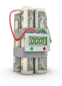 Dollar bomb Stock-Illustration