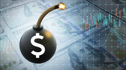 DOLLAR Bomb Stock Photos