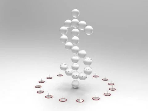 Dollar Bubble Stock Illustration