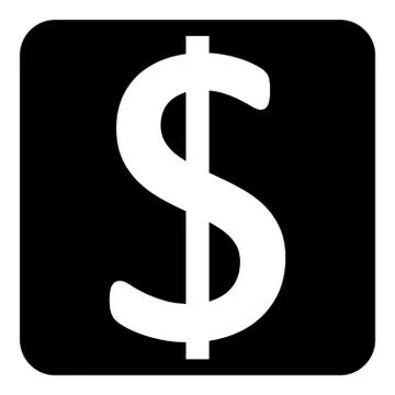 Dollar button. Stock Illustration