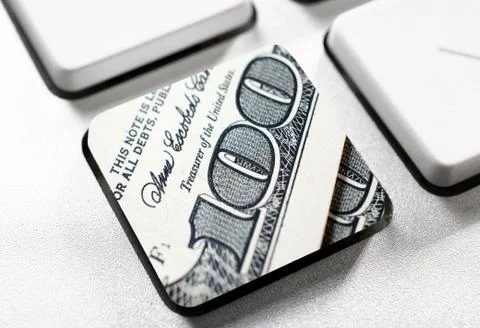 Dollar button Stock Photos