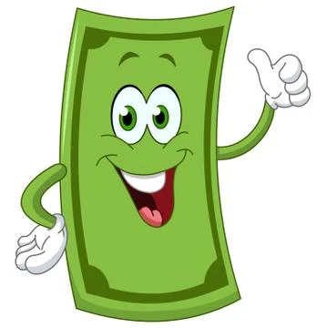 Dollar cartoon Illustrazione stock
