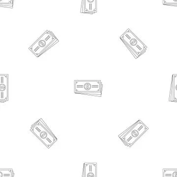 Dollar cash pattern seamless Stock Illustration