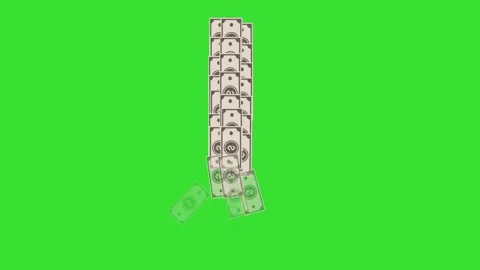 Dollar Cash Pump Green Screen Animation. Money Flow Financial Concept. Stock Footage 314409146