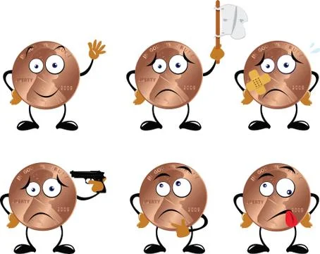 Dollar cent Illustrazione stock