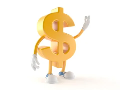 Dollar character Stock Illustration