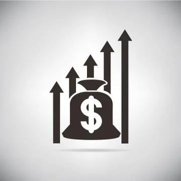 Dollar chart Stock Illustration