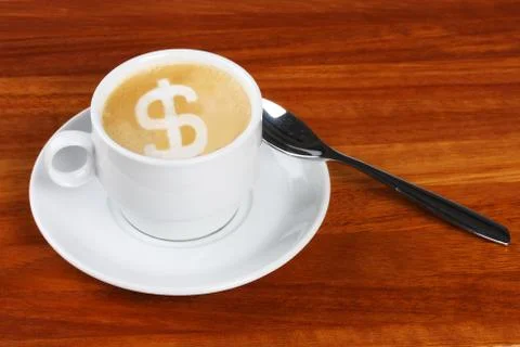 Dollar coffee Stock Photos