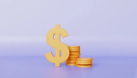 Dollar coin concept of converting money into cryptocurrency Ilustración de archivo