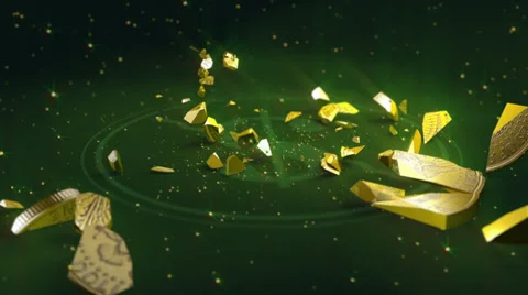 Dollar coin crash Video stock 38487387