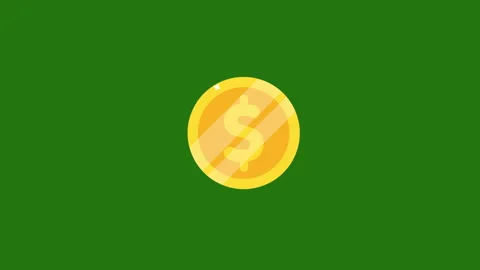 Dollar coin icon animation. Stock-Footage 175733464