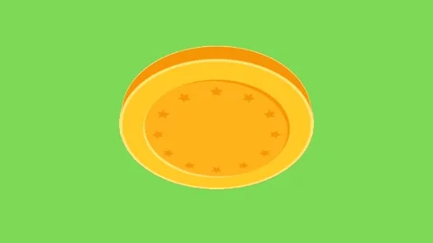 Dollar coin icon Stock Footage 283462584