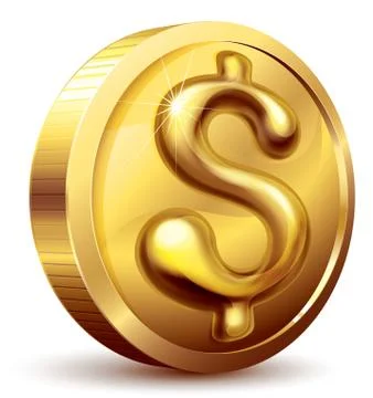Dollar coin Illustration