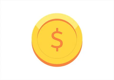 Dollar Coin Stock Illustration