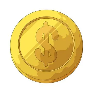 Dollar Coin illustration Stock Illustration