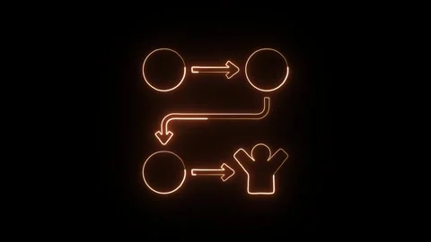 Dollar Coin Isolated on Black Background Neon Finance Currency Animation Stock Footage 328106318
