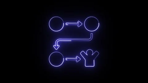 Dollar Coin Isolated on Black Background Neon Finance Currency Animation Vídeo Stock 328106352