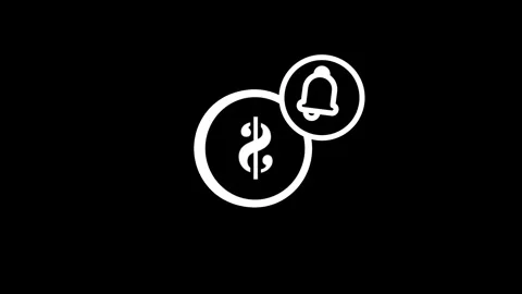Dollar Coin Notification Stock Footage 334461795