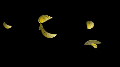 Dollar Coins Flying Stock Footage 266783757
